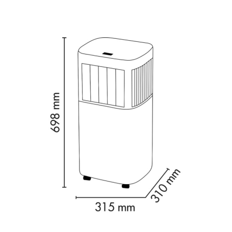 ARGO LARI ART CONDIZIONATORE PORTATILE 8000 BTU CLASSE A - LARIART