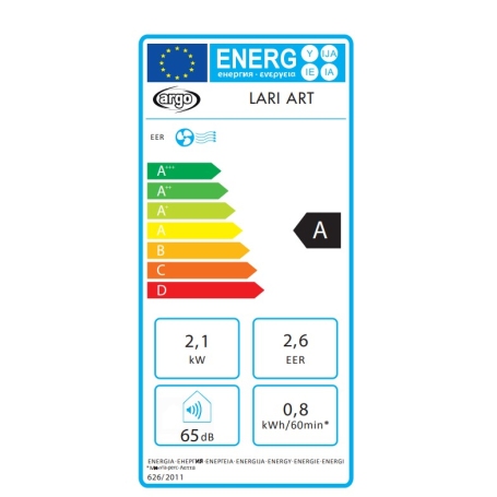 ARGO LARI ART CONDIZIONATORE PORTATILE 8000 BTU CLASSE A - LARIART