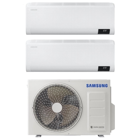 SAMSUNG AJ040TX CONDIZIONATORE DUAL SPLIT SERIE WINDFREE 9000+12000BTU INVERTER CLASSE A+++/A++ - AJ040TX2535BXKITWINDFREECNEXT
