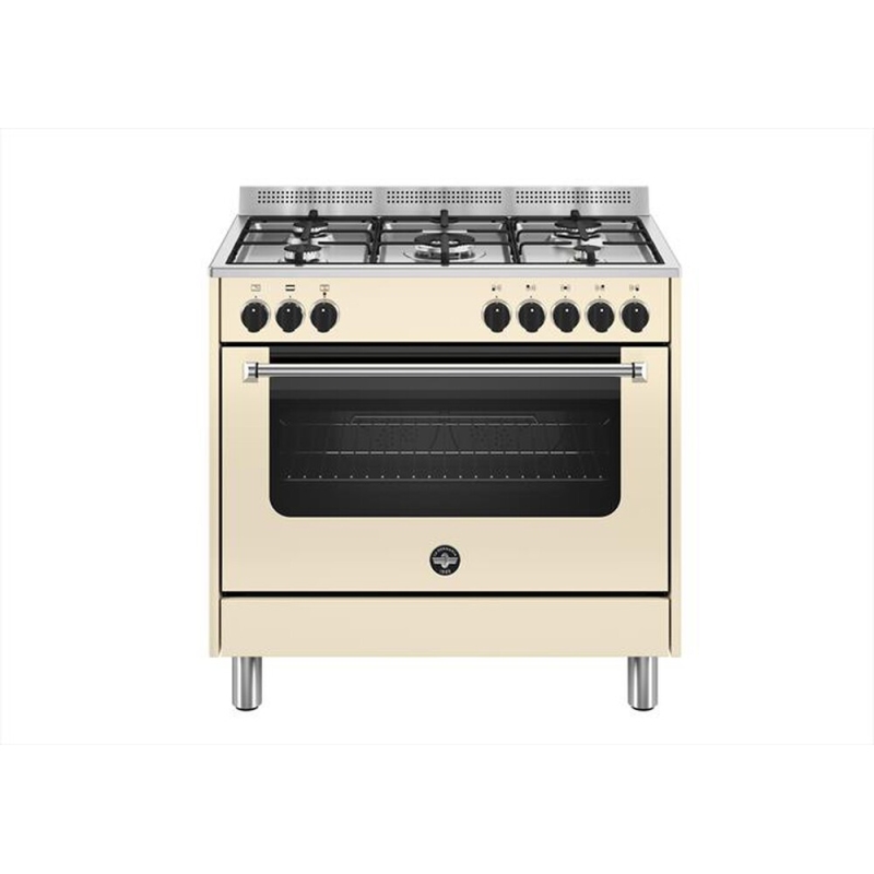 LA GERMANIA AMN965ECRV CUCINA 90X60 5 FUOCHI A GAS FORNO ELETTRICO COLORE CREMA - AMN965ECRV24/CRM