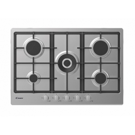 PIANO COTTURA CANDY CPGC64SWPAVG 4 F INOX/LAMIERA CM 60 COMANDI FRONTALI - GARANZIA ITALIA