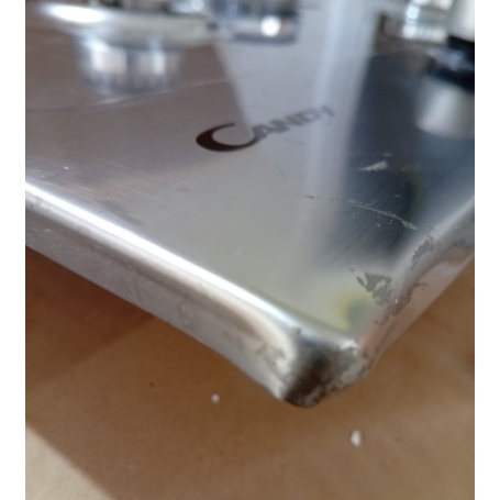 OUTLET CANDY O-CHG74WX PIANO COTTURA DA INCASSO 75CM 5 FUOCHI A GAS COLORE INOX - CON DIFETTI