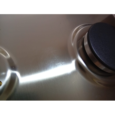 OUTLET CANDY O-CHG74WX PIANO COTTURA DA INCASSO 75CM 5 FUOCHI A GAS COLORE INOX - CON DIFETTI