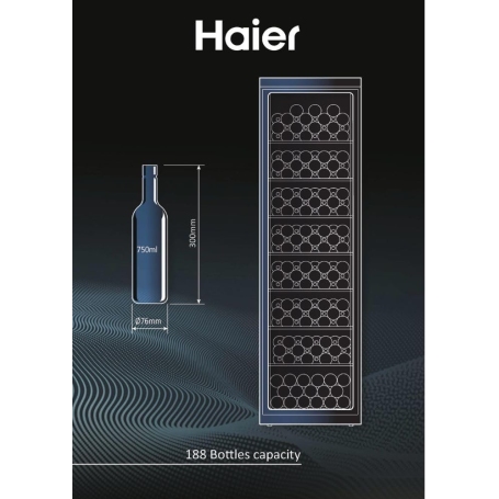 HAIER HWS188GAE CANTINETTA VINI 188 BOTTIGLIE CLASSE G COLORE NERO