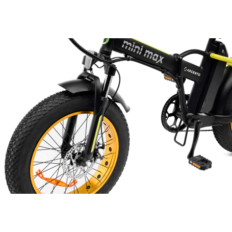 ARGENTO MINIMAX YELLOW BICICLETTA ELETTRICA RUOTE 20" AUTONOMIA 70KM - AR-BI-220009