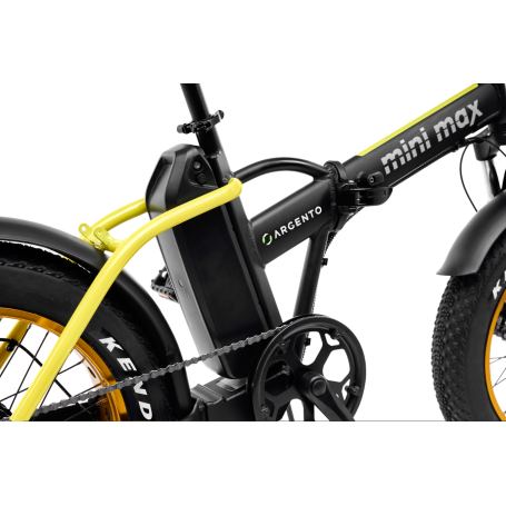 ARGENTO MINIMAX YELLOW BICICLETTA ELETTRICA RUOTE 20" AUTONOMIA 70KM - AR-BI-220009