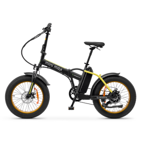 ARGENTO MINIMAX YELLOW BICICLETTA ELETTRICA RUOTE 20"...