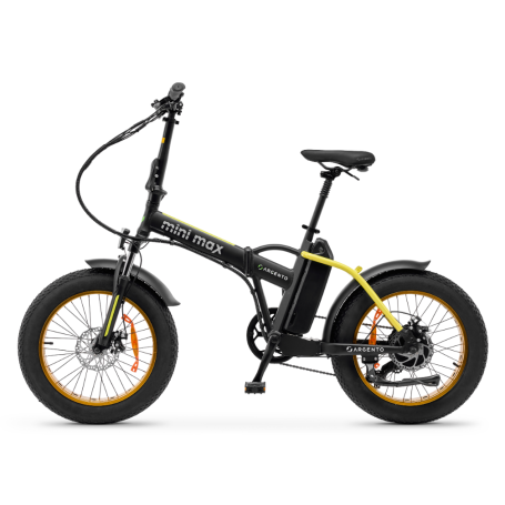 ARGENTO MINIMAX YELLOW BICICLETTA ELETTRICA RUOTE 20" AUTONOMIA 70KM - AR-BI-220009