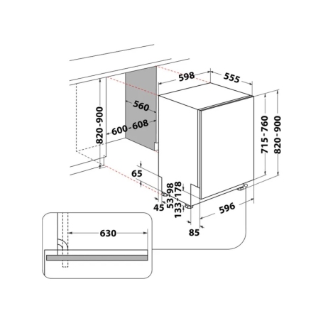 HOTPOINT HM7 42 L LAVASTOVIGLIE DA INCASSO A SCOMPARSA TOTALE 15 COPERTI CLASSE C - HM742 L