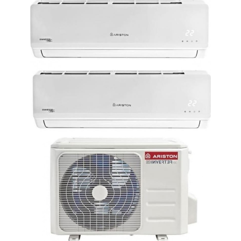 ARISTON DUALC50XD0 KIT CLIMATIZZATORE 12000 + 12000 BTU CLASSE A+/A
