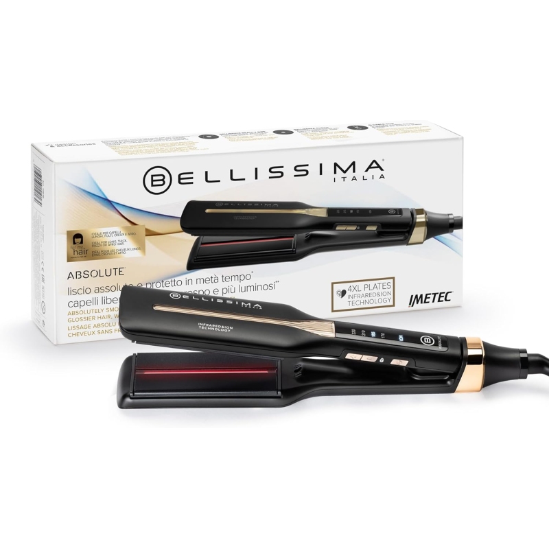 BELLISSIMA IMETEC PIASTRA PER CAPELLI PROFESSIONALE 4XL ABSOLUTE - 11873