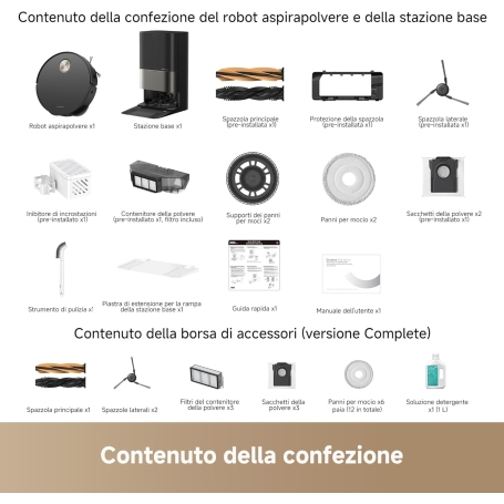 DREAME X50 ULTRA COMPLETE COMBO ASPIRAPOLVERE E LAVAPAVIMENTI - DREVMX50BK485