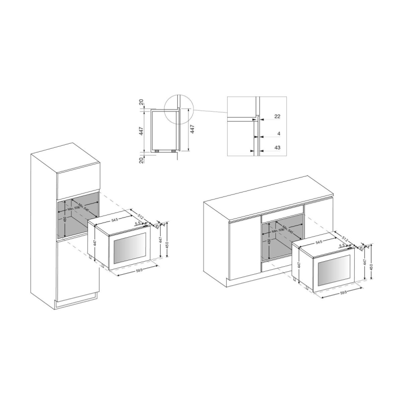 SCHOCK SCI45BK CANTINETTA VINI SOTTOTOP O A...