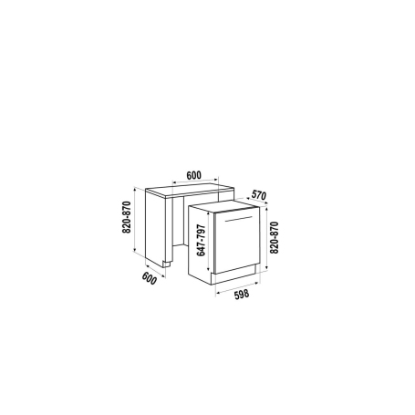 SCHOCK SDI975TS LAVASTOVIGLIE DA INCASSO 15 COPERTI CLASSE D