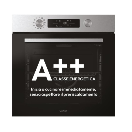 CANDY CA6N5B3EYTX FORNO DA INCASSO ELETTRICO VENTILATO IDROLITICO 78LT WIFI INOX CLASSE A++