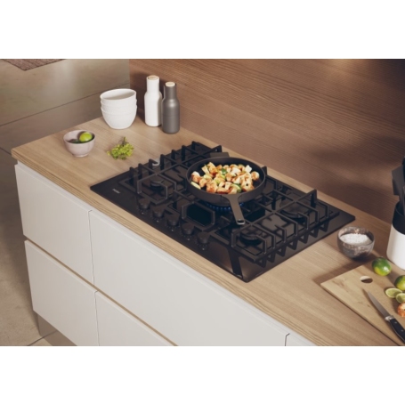 HAIER HAVG75TBPB PIANO COTTURA DA INCASSO 75CM 5 FUOCHI A GAS - NERO
