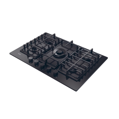 HAIER HAVG75TBPB PIANO COTTURA DA INCASSO 75CM 5 FUOCHI A GAS - NERO