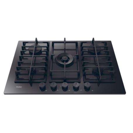 HAIER HAVG75TBPB PIANO COTTURA DA INCASSO 75CM 5 FUOCHI A GAS - NERO