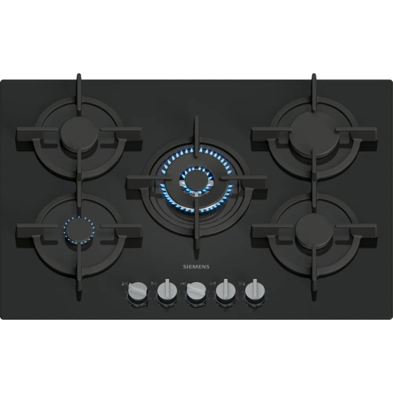 SIEMENS EP7A6QI10 PIANO COTTURA DA INCASSO 75CM 5 FUOCHI A GAS NERO