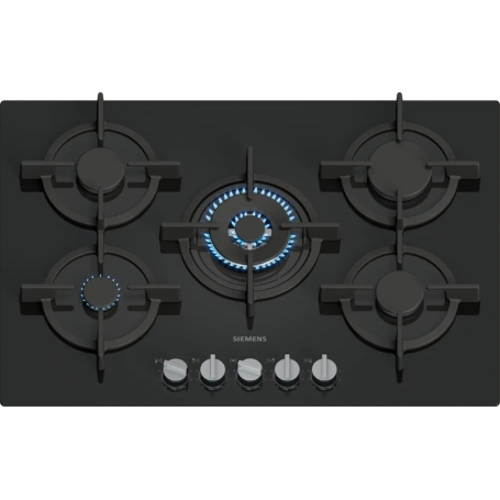 SIEMENS EP7A6QI10 PIANO COTTURA DA INCASSO 75CM 5 FUOCHI A GAS NERO