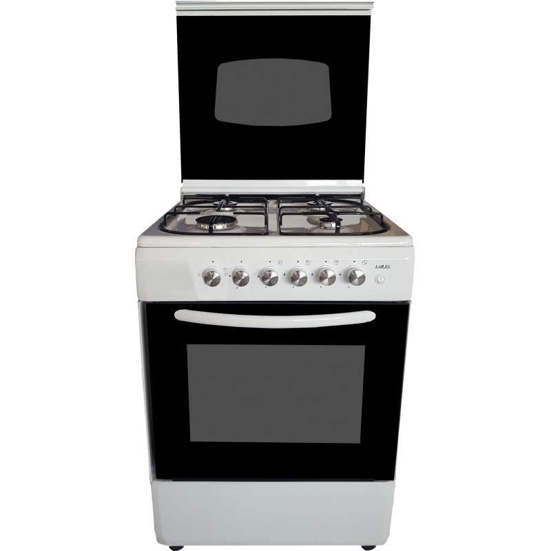 OUTLET LAREL O-L6005VB CUCINA 60X60 4 FUOCHI A GAS E FORNO A GAS - BIANCA - CON DIFETTI