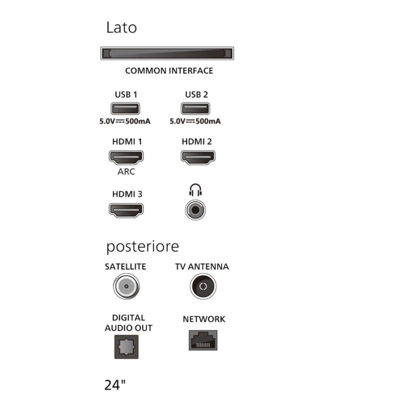 PHILIPS 24PHS6000/12 TV LED 24'' HD READY SMART TV
