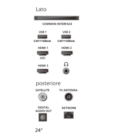 PHILIPS 24PHS6000/12 TV LED 24'' HD READY SMART TV