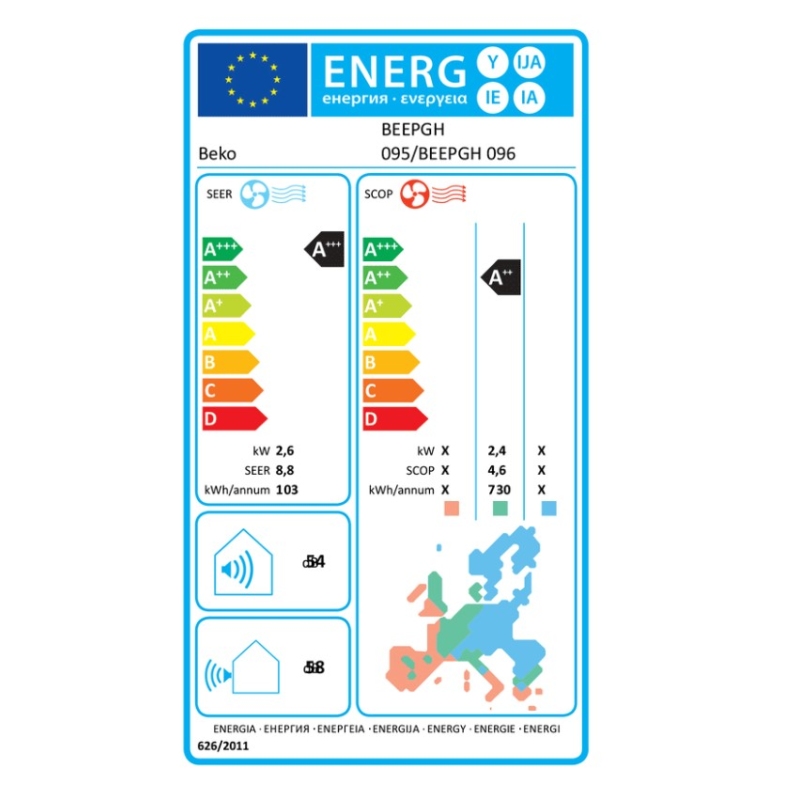 BEKO BEEPGH095 KIT CLIMATIZZATORE MONOSPLIT...