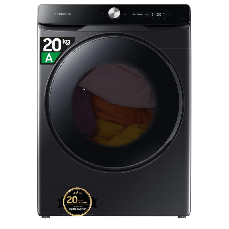 SAMSUNG WF20DG8650BV/U3 LAVATRICE 20KG 1000 GIRI CLASSE A COLORE NERO