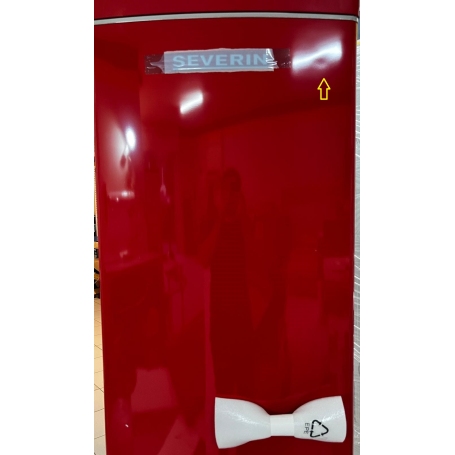 OUTLET SEVERIN O-RKG 8887 FRIGORIFERO COMBINATO LINEA RETRO' 315 LT TOTAL NO FROST CLASSE E ROSSO - CON DIFETTI
