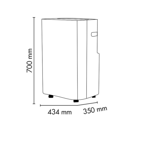 ARGO ALPHA PLUS CONDIZIONATORE PORTATILE 13000 BTU CON POMPA DI CALORE WIFI CLASSE A