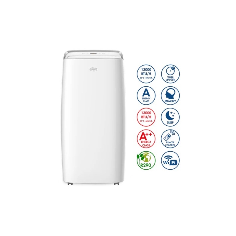 ARGO MILO PLUS CONDIZIONATORE PORTATILE 13000 BTU CON POMPA DI CALORE WIFI CLASSE A++/A