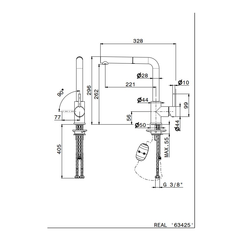 NEWFORM 63425.59.067 REAL MISCELATORE BRONZO
