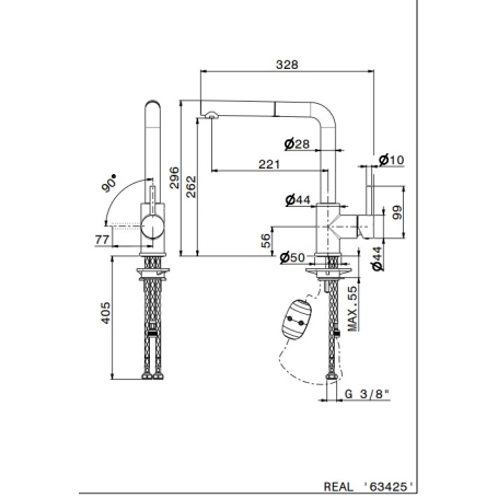NEWFORM 63425.59.067 REAL MISCELATORE BRONZO