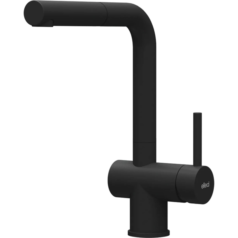 ELLECI ALUNA PLUS MGKA0240 MISCELATORE CON DOCCETTA ESTRAIBILE IN GRANITEK NERO