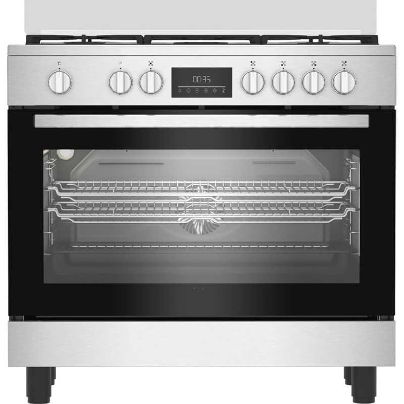 BEKO BGM 11226 EX CUCINA 90x60CM 5 FUOCHI A GAS FORNO ELETTRICO INOX CLASSE A+ - BGM11226EX