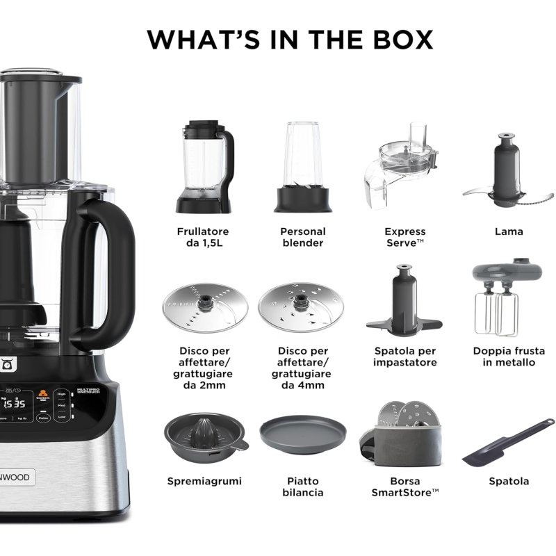 KENWOOD FDM73.850SS ROBOT DA CUCINA 1000W...