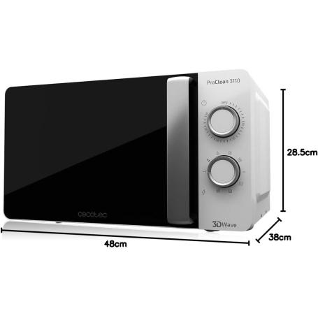 CECOTEC PROCLEAN 3110 FORNO MICROONDE 20LT CON GRILL BIANCO - PROCLEAN3110