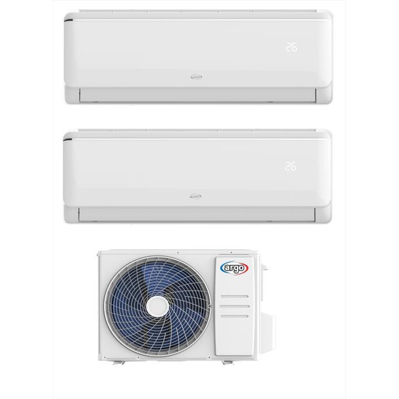 ARGO GREENST/DUAL+GREENST/09DUA+GREENST/12DUA CONDIZIONATORE DUAL SPLIT 9000+12000 BTU WIFI CLASSE A++/A+