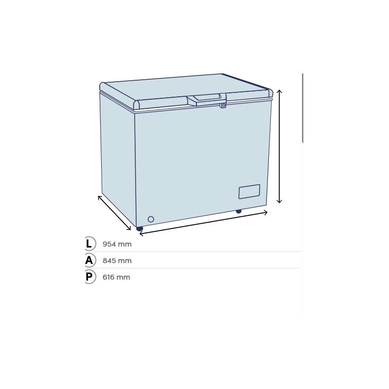DAYA DCP-251SH4WE0 CONGELATORE ORIZZONTALE...