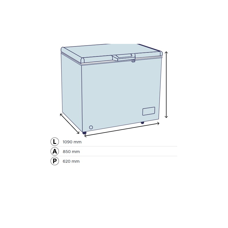 DAYA DCP-290SH4WE0 CONGELATORE ORIZZONTALE 287...