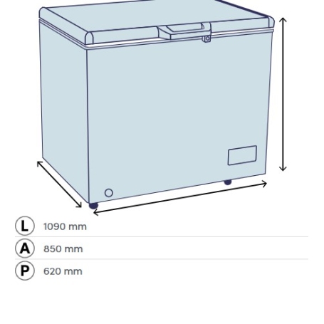 DAYA DCP-290SH4WE0 CONGELATORE ORIZZONTALE 287 LT CLASSE E