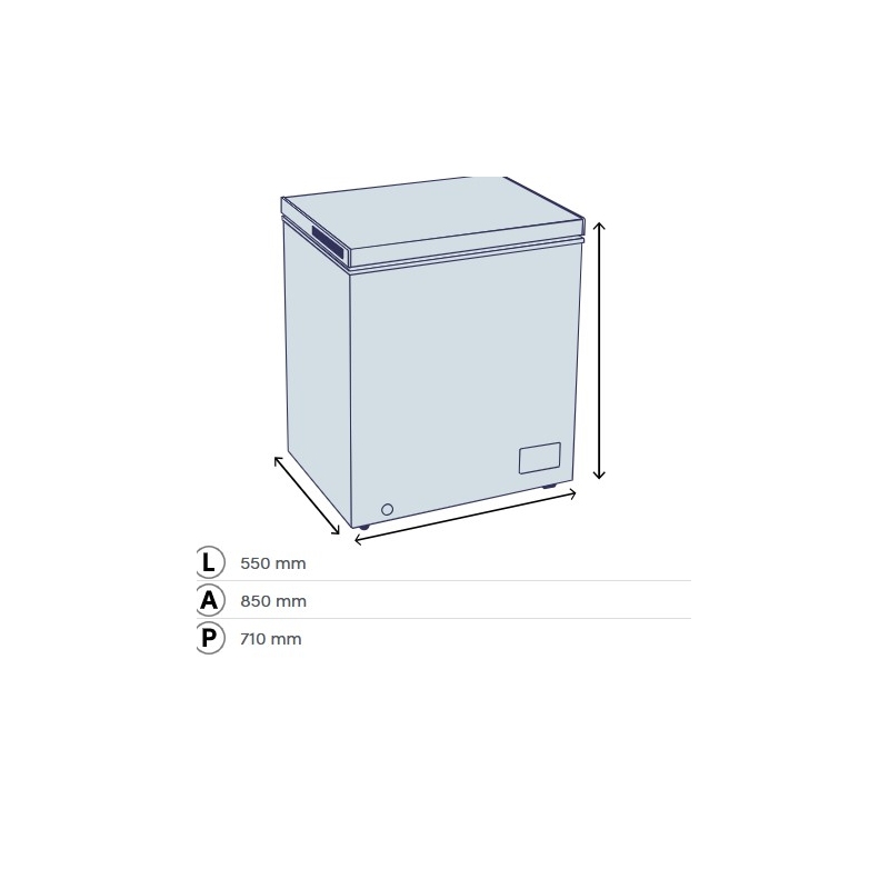 DAYA DCP-145SH4WE0 CONGELATORE ORIZZONTALE...