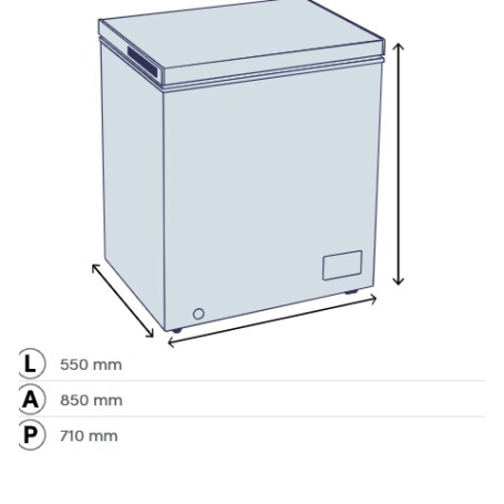 DAYA DCP-145SH4WE0 CONGELATORE ORIZZONTALE 142LT CLASSE E