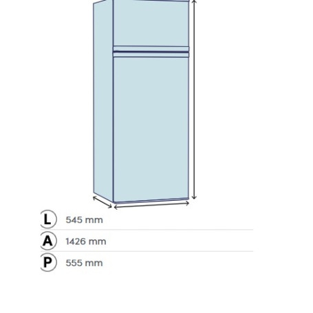 DAYA DDP-28NSM1SE0 FRIGORIFERO DOPPIA PORTA LOW FROST 206LT CLASSE E SILVER