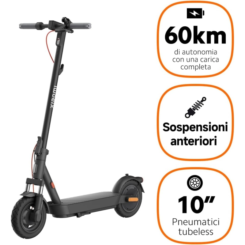 XIAOMI ELECTRIC SCOOTER 5 MONOPATTINO ELETTRICO RUOTE 10'' VELOCITA' 25 KM/H - BHR9608EU