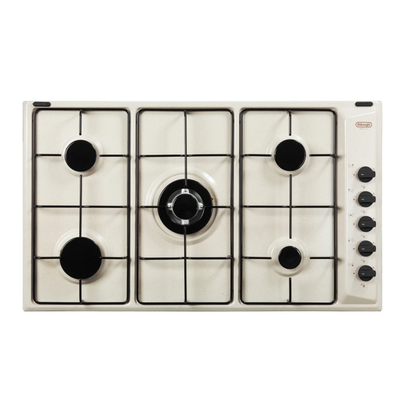 OUTLET DE LONGHI O-SL59ASDV PIANO COTTURA 86X50 5 FUOCHI COLORE SABBIA - CON DIFETTI