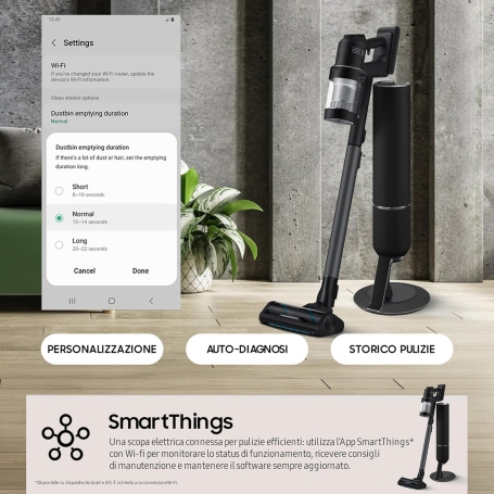 SAMSUNG BESPOKE JET ULTRA COMPLET SCOPA ELETTRICA SENZA FILI WIFI - VS90F40DEK