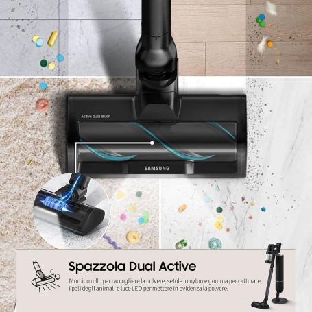 SAMSUNG BESPOKE JET ULTRA COMPLET SCOPA ELETTRICA SENZA FILI WIFI - VS90F40DEK