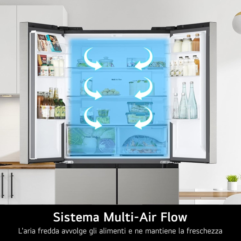 LG GMM41MSBEM FRIGORIFERO 4 PORTE NO FROST 474...